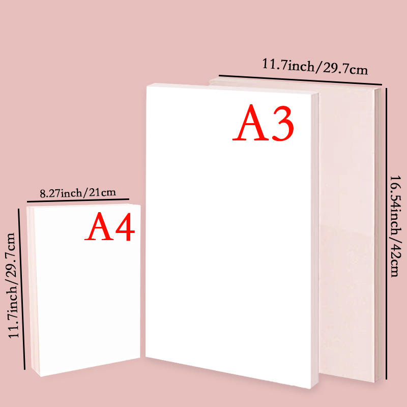20/50 шт. A3 A4 сублимационная – обзор и цена White Toner Transfer Paper