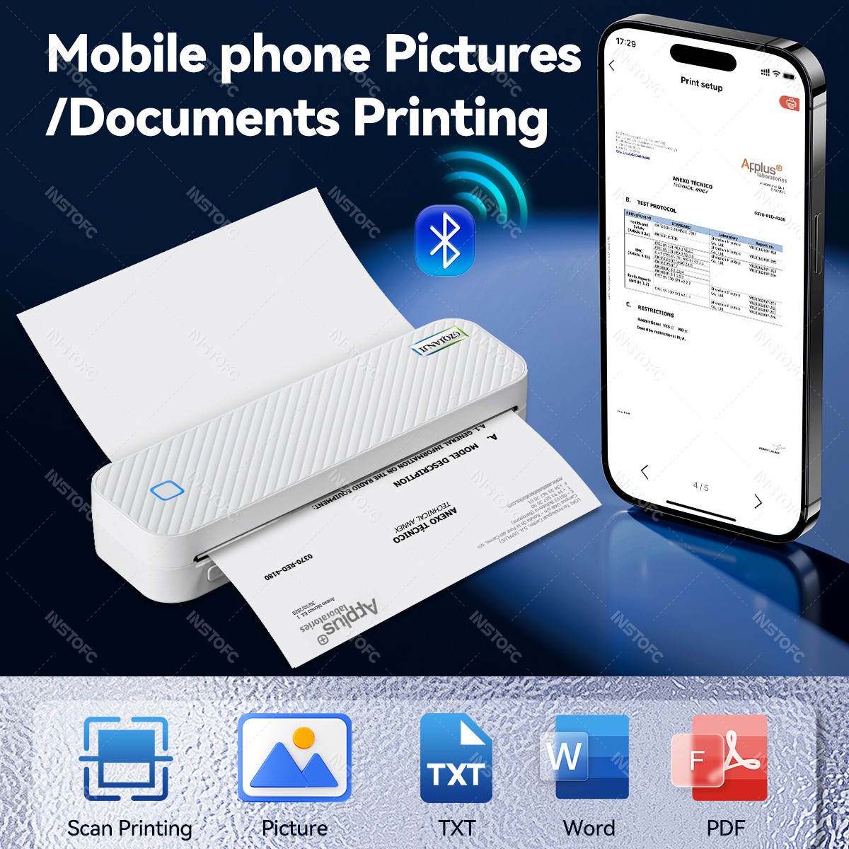 Портативный термопринтер форма – обзор и цена Commercial Photo Printer